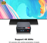 Beelink SER4 Ryzen Mini PC Windows 11 AMD Ryzen 7 4800U(7nm, 8C/16T)up to 4.2GHz, 32GB DDR4 RAM 512GB NVME SSD, 4K@60Hz Triple Display Dual HDMI+Type-C, Support 57W Mini Gaming Computer WiFi 6E BT5.0